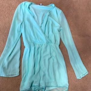 Teal Charlotte Russe romper